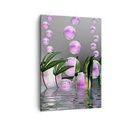 Moderne Impression sur Toile Ordinateur graphique bulle Image Tableau Decoration Murale 50x70cm Deco Cadre Salon Chambre Cuisine Vertical Petit Tableaux Decoratifs Muraux Art Wall Decor PA50x70-2329