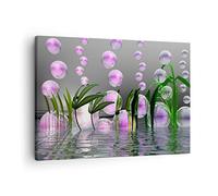 Moderne Impression sur Toile Ordinateur graphique bulle Image Tableau Decoration Murale 70x50cm Deco Cadre Décoration Salon Chambre Cuisine Horizontal Tableaux Decoratifs Muraux Art Wall AA70x50-2329