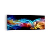 Moderne Impression sur Toile Résumé air coloré figure Image Tableau Decoration Murale 140x50cm Deco Cadre Décoration Salon Chambre Panoramique Grand Tableaux Decoratifs Muraux Art Wall AB140x50-2171