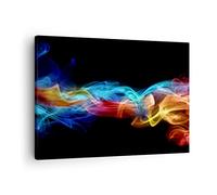 Moderne Impression sur Toile Résumé air coloré figure Image Tableau Decoration Murale 70x50cm Deco Cadre Décoration Salon Chambre Cuisine Horizontal Tableaux Decoratifs Muraux Art Wall AA70x50-2171