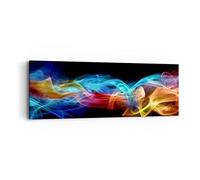 Moderne Impression sur Toile Résumé air coloré figure Image Tableau Decoration Murale 90x30cm Deco Cadre Décoration Salon Chambre Cuisine Panoramique Tableaux Decoratifs Muraux Art Wall AB90x30-2171
