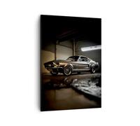 Moderne Impression sur Toile Voiture De Sport Rétro Classique Image Tableau Decoration Murale 50x70cm Deco Cadre Salon Chambre Cuisine Vertical Petit Tableaux Decoratifs Muraux Art Wall PA50x70-5779