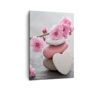 Moderne Impression sur Toile yoga femme fleur santé Image Tableau Decoration Murale 50x70cm Deco Cadre Salon Chambre Cuisine Vertical Petit Tableaux Decoratifs Muraux Art Wall Decor PA50x70-3178