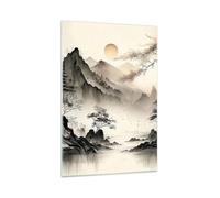 Moderne Impression sur Verre 70x100cm Image Tableau en Verre Decoration Murale Asia Giappone Visualizzazione Grand Tableaux Decoratifs Muraux Chambre Cuisine Vertical Deco Salon Art GPA70x100-5777