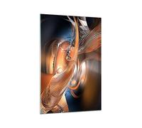 Moderne Impression sur Verre 70x100cm Image Tableau en Verre Decoration Murale Grafica concetto astrazione Grand Tableaux Decoratifs Muraux Chambre Cuisine Vertical Deco Salon Art Wall GPA70x100-2332