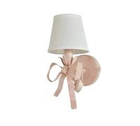 Moderne Lampes murales Appliques murales créatives avec nœud papillon Lampe murale en fer forgé avec abat-jour en tissu Luminaire mural for chambre à coucher, salon, allée, chambre d'enfant(Color:B)