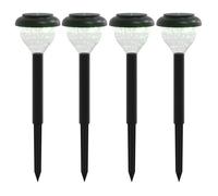 Moderne Lampes solaires d'allées et piquets de sol 4pcs blanc chaud RVB, Éclairage extérieur @EU56113