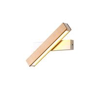 Moderne LED Applique Murale 6W Bois Lampe Murale Rotative à 360 Degrés Blanc Chaud 3000k Créatif Art Déco Éclairage Luminaire pour Chambre Salon Chevet Escalier Couloir Restaurant,Blanc