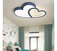 Moderne LED Cartoon Plafonnier Plafonnier Télécommande Dimmable Chambre D'enfants Lampe Chambre Lampe Abat-Jour Acrylique Plafonnier Décoratif Garçon Fille Bébé Chambre Lustre,Bleu