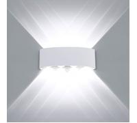 Moderne LED Plafonnier Étanche En Aluminium Applique Murale Rondelle Lumière Intérieur Extérieur Couloir Couloir Couloir 8w Blanc