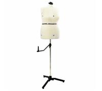 Moderne Mannequin présentation - Mannequin de robe Ajustable Féminine Crème l Velours @FR1192799