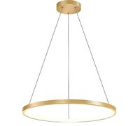 Moderne Minimalisme Rond Or LED 26W Lustre Cuisine Îlot Pendentif Lumière avec Câble Réglable 1m Plafond Nordique Suspension Lustre pour Salles À Manger Salon Chambre Éclairage YYQBY Made in China