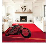 Moderne Minimaliste Tapis Antidérapant Doux Poils Ras 60 x 90 cm | Géométrique Arches Demi-Cercles Lignes Droites Tapis Salon Lavable en Machine Chambre pour Cuisine, Salle à Manger Beige