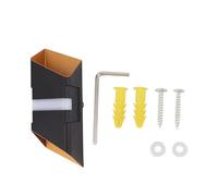 Moderne Mur Extérieur Lampe Noir Or Lueur Vers Le Bas LED 10W 3000K Étanche Intérieure Appliques Murales Cour Porte Jardin