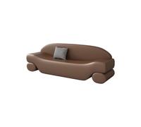 Moderne Ottoman for Bout de lit de Chambre à Coucher, Banc d'entrée, bancs de Chambre Modernes en Simili Cuir for Pied de lit, Banc rembourré Décoratif(Bruin)