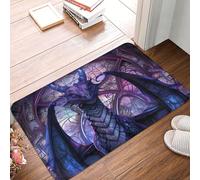 Moderne Paillasson Dragon dans la cathédrale Paillasson pour Chien Tapis de Douche 40×60cm pour Porte,Chambres,Couloir