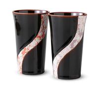 Moderne paire Kyo Yuzen tasse de bi?re ama-717621 porcelaine frais (Japon import / Le paquet et le manuel sont ?crites en japonais)