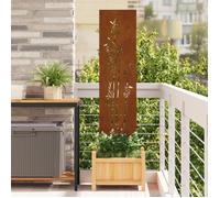 Moderne Panneau décoratif de jardin - Jardinier Clôture décorative -Rouillé 32 x 140cm@FR(87270)