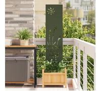 Moderne Panneau - Jardinière paravent extérieur décoratif de jardin Vert olive 32 x 140 cm@FR(7543161)