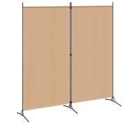 Moderne Paravent à 2 panneaux - Cloison de séparatioN - Beige 175x180 cm Tissu @FR1194168