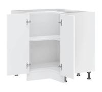 Moderne Placard d'angle de cuisine Kalmar, SWEETY Armoire pour cuisine, blanc , bois d'ingénierie,, 75.5x75.5x81.5 cm BB560