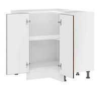 Moderne Placard d'angle de cuisine Lucca, SWEETY Meuble bas de cuisine, chêne fumé bois d'ingénierie, 75.5x75.5x81.5 cm BB967