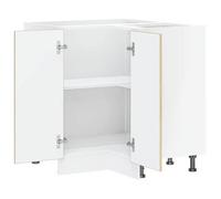 Moderne Placard d'angle de cuisine Lucca, SWEETY Meuble bas de cuisine, chêne sonoma bois d'ingénierie, 75.5x75.5x81.5 cm BB965