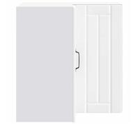 Moderne Placard d'angle mural cuisine Lucca, SWEETY Meuble bas de cuisine, blanc bois d'ingénierie, 57x57x60 cm BB981