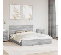 Moderne Rangement Tiroirs Gris Sonoma 160x200 cm