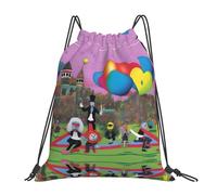 Moderne Sac De Cordon Une Impression De Parade Pétrifiante Pochette À Cordon Unisexe Sac D'École pour Surf École Swimming 36X42Cm