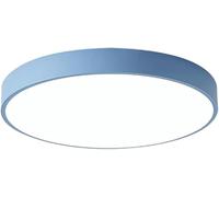 Moderne Simple Spectre Complet Cri95 Lentille LED à Intensité Infinie Source Lumineuse Plafonnier Rond Huit Couleurs Disponibles Chambre à Manger Salle à Manger Salle D’, Blue, 50cm