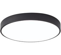 Moderne Simple, Spectre Complet, Irc95 à Intensité Infinie, Source Lumineuse à Lentille LED, Plafonnier Rond, Huit Couleurs Disponibles, Chambre à Coucher, Salle à Man, Black, 40cm
