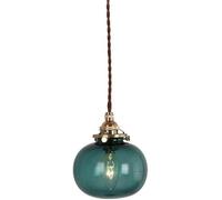 Moderne Simple Suspension Abat-Jour en Verre Suspension Luminaires Éclairage avec Plafonnier De Fer Galvanisé pour Vintage Loft Lustre Simple Hauteur Réglable, C