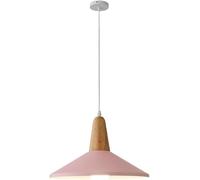 Moderne Simple Suspension Design De Mode avec Lampe Suspendue en Bois Élégant Lustre De Plafond Créatif Personnalité Nordique Luminaire Restaut Salle à Manger Chambre à Couc, Pink