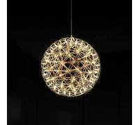 Moderne Spark Ball led or Chrome Firework Ball Creative Art Suspendu lampe pour salon salle à manger cuisine éclairage
