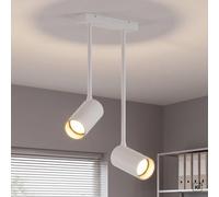 Moderne Spot Plafonnier or Blanc H:41cm 2x GU10 Deckenleuchte Salon Colene