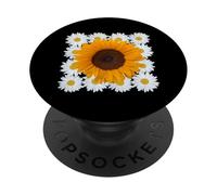 Moderne Squaring The Circle Tournesol Marguerites Formes Mania PopSockets PopGrip Adhésif