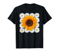 Moderne Squaring The Circle Tournesol Marguerites Formes Mania T-Shirt