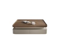 Moderne Table Basse Minimaliste crémeuse, Design sur Pied for Salon, Meuble for Petit Espace for Maison Moderne Simple(130cm)