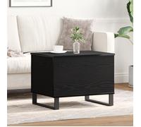 Moderne Table Basse Table de Salon Avec Plateau Relevable Noir Chêne 60x44,5x45 cm Bois d'ingénierie @FR(331448)