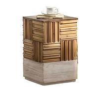 Moderne Tables d'appoint de 30 x 48,3 cm, table de chevet carrée avec espace de rangement intérieur for chambre à coucher, salon, ferme, support for plantes for balcon, entièrement assemblée, style ru