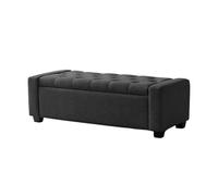 Moderne Tabouret de lit léger et Luxueux, Banc de Rangement for Chaussures, canapé, Salon, Chambre à Coucher Décoratif(Dark Gray,Moyen)