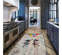 Moderne Tapis 120x150 Lavable carpette Doux Fin Chambre Descente de lit antidérapant Non tombé Salon Grands Décoration intérieure Abstraite Deux Filles tiennent des Ballons pour Salle à