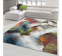 Moderne Tapis Abstrait colorés | sans substances nocives | Rouge Bleu Taille 120x170 cm