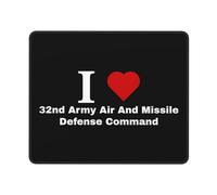 Moderne Tapis de Bureau, I Love la 32e armée et Le Commandement de la défense antimissile, résistant à Usure Tapis de Souris d'Ordinateur, Souris de Gaming, 25X30cm, Jeux, Claviers