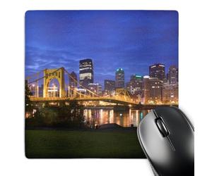 Moderne Tapis De Bureau Silhouette De Pittsburgh, Pennsylvanie, par Walter Bibikow 25X30Cm, Gaming Mousepad Confort Tapis De Gaming pour Souris Jeux Ordinateur