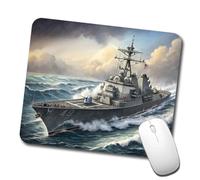 Moderne Tapis De Bureau Un Destroyer De L'Us Navy Est en Route 25X30Cm, Gamer Mouse Pad Résistant À Usure Tapis De Souris Gamer pour Claviers Joueurs Professionnels Pc