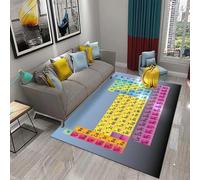 Moderne Tapis De Salon, Grand Tapis De Zone, Chimie du Tableau Périodique pour Les Étudiants Tapis De Couloir, Flanelle Tapis Antidérapants, 3D Tapis pour Salon Cuisine Chambre Décor 120 X 180-3P4L+N