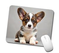 Moderne Tapis de Souris Cardigan Gallois Corgi Chien Chien Photo Gaming Mousepad Souris de Gaming 25x30cm pour Souris,Les capteurs de Jeu,PC