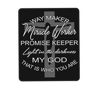 Moderne Tapis de Souris, Dieu Chemin Créateur Faiseur de Miracles Gardien de Promesses Pâques Mousepad Doux Tapis Souris pour Jeux Claviers Joueurs Professionnels